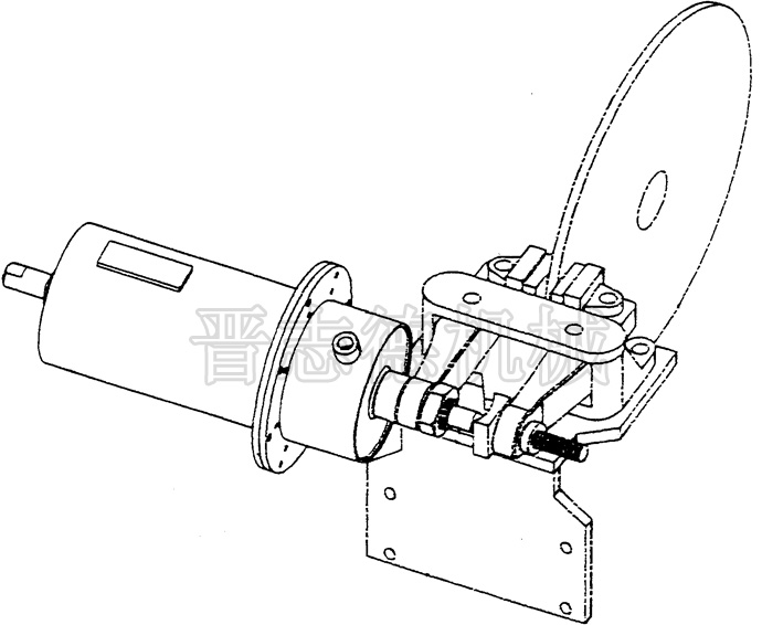 重型材料架氣動(dòng)碟剎裝置