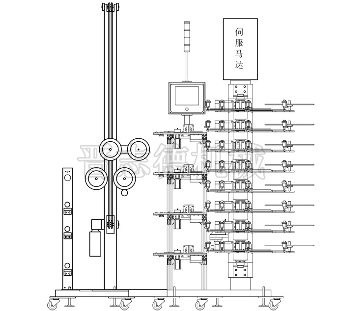 全自動收料機結(jié)構(gòu)